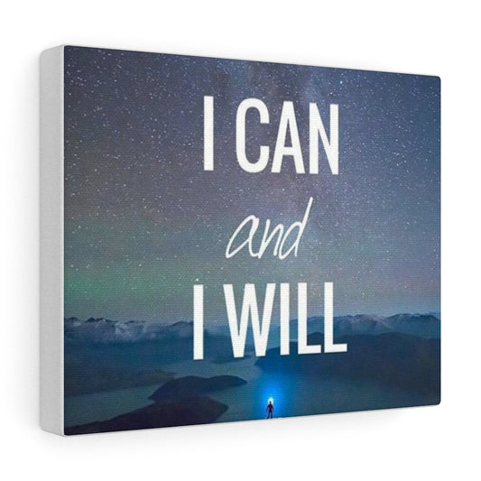 I can and I Will Canvas Gallery Wraps