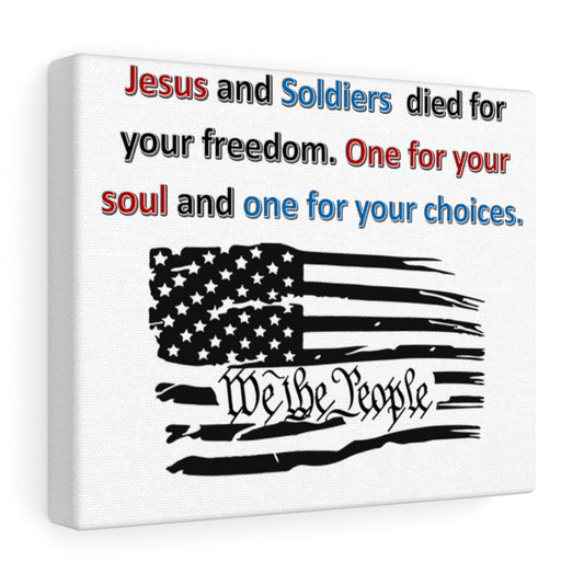 Jesus and Soldiers Canvas Gallery Wrap